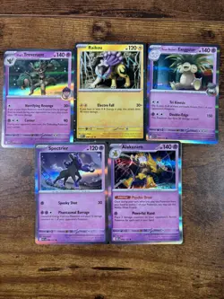 Lot of 5 Pokemon Holo Cards Mega Phantasmal Flames/Ascended Heros – Bundle Mint - Image 1