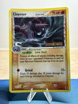 Cloyster Delta Species 14/101 Reverse Holo Pokemon EX Dragon Frontiers Stamped - Image 1