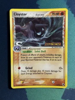 Cloyster Delta Species 14/101 Reverse Holo Pokemon EX Dragon Frontiers Stamped - Image 2