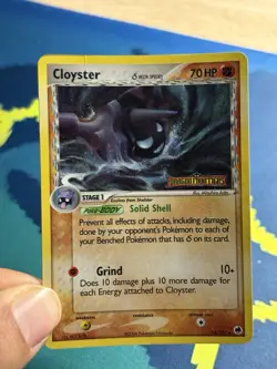 Cloyster Delta Species 14/101 Reverse Holo Pokemon EX Dragon Frontiers Stamped - Image 3