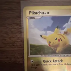 Pokemon Pikachu 70/100 Majestic Dawn Reverse Holo Common 2008 MP - Image 3