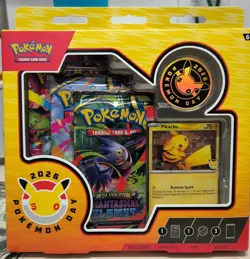 Pokemon Phantasmal Flames 2026 Pokemon Day Box Promo Booster Coin Pikachu Gengar - Image 1