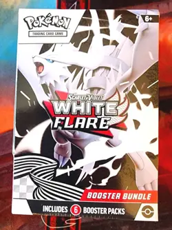 Pokemon Scarlet & Violet White Flare Booster Bundle 6 Packs NEW SEALED - Image 1