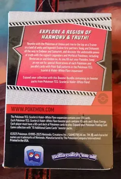 Pokemon Scarlet & Violet White Flare Booster Bundle 6 Packs NEW SEALED - Image 4