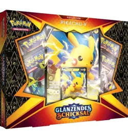 Pokemon TCG Glanzendes Schicksal Pikachu V Kollektion Deutsch Sealed Neu OVP - Image 1