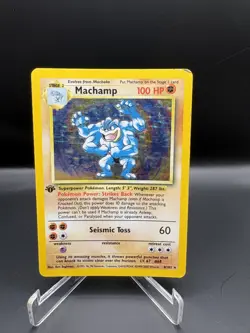 Pokemon TCG Machamp Base Set 8/102 Holo Unlimited Holo Rare - Image 1