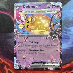 Pokemon TCG Dedenne EX Paldea Evolved Double Rare 093/193 - Image 1