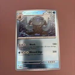Pokemon TCG Mega Evolution Phantasmal Flames Mamoswine 025/094 Reverse Holo NM - Image 1