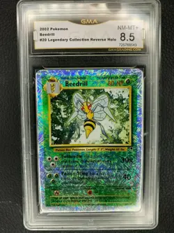 2002 Pokemon Legendary Collection Reverse Beedrill #20 GMA 8.5 - Image 1