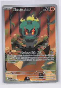 Pokemon TCG Marshadow 146/132 Me01 Illustration Rare Full Art Holo NM - Image 1