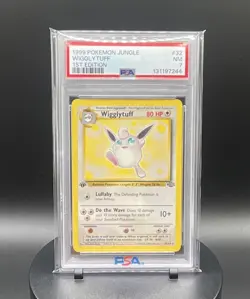 Pokemon Wigglytuff 1999 Jungle 32/64 PSA 7 1st Edition Rare English - Image 1