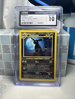 CGC 10 POKEMON NEO DISCOVERY UMBREON HOLO OG MOONKITTY - Image 3