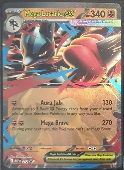 Pokemon TCG - Holofoil Mega Lucario ex Promo 012 NM MEP - Image 1