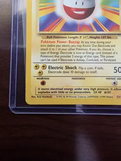 Pokemon TCG Electrode 21/102 Base Set Regular Unlimited LP - Image 4