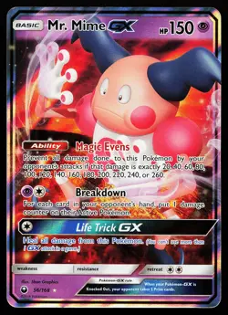 Mr. Mime GX 56/168 Ultra Rare Celestial Storm Pokemon Card - Image 1
