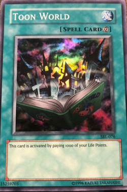 TOON WORLD - SUPER RARE SRL-EN076 YUGIOH! TCG Card - Image 1