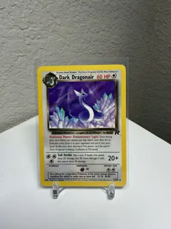 Pokemon Dark Dragonair TCG Unlimited Uncommon Card 33/82 Vintage 1999 WOTC - Image 1