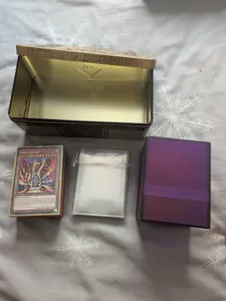 Yu-Gi-Oh Side Deck Bundle, Boulder Deck Box, Tin Double Sleeves - Image 1