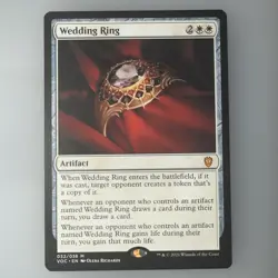 Wedding Ring NM MTG Crimson Vow Commander VOC 032/038 Rare Artifact - Image 1