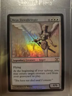 Reya Dawnbringer Magic: The Gathering 10th Edition Foil Rare #35 Damaged Bent - Image 1