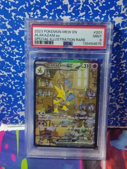 Alakazam EX Sir 201/165 2023 Scarlet & Violet 151 Pokemon PSA 9 Gem Mint - Image 1