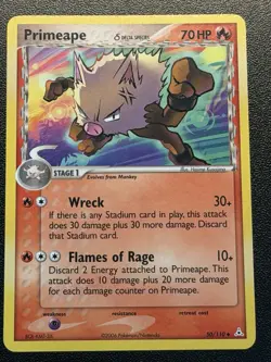 2006 Pokemon EX Holon Phantoms Primeape Delta Species 50/110 Uncommon - Image 1