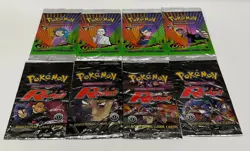 Pokemon Gym Challenge & Team Rocket Empty 1st Edition Booster Pack Lot NO CARDS - Image 1