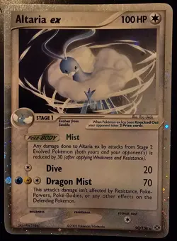 Altaria ex Pokemon card from the 2005 EX Emerald Set - Image 1