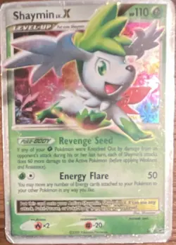 2009 POKEMON DIAMOND & PEARL BLACK STAR PROMO DP39 SHAYMIN LV.X-HOLO - Image 1