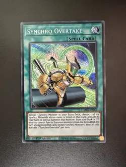 Synchro Overtake DAMA-EN067 Secret Rare 1st Edition MINT YuGiOh - Image 1