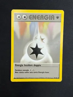 Pokemon Energia Incolore Doppia 96/102 Set Base Prima Edizione Wizards ITA - Image 1