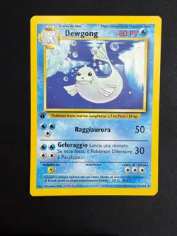 Pokemon Dewgong 25/102 Set Base Prima Edizione Wizards ITA Carte Vintage - Image 1