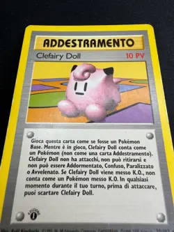 Pokemon Clefairy Doll 70/102 Set Base Rara Holo Prima Edizione Wizards ITA - Image 4