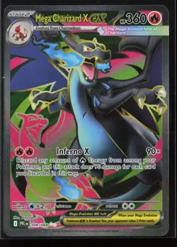 Mega Charizard X ex 109/094 Phantasmal Flames Pokemon - See Description - Image 1