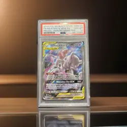PSA 10 Mewtwo and Mew #SM191 GX TCG Sun & Moon Holo Promo Gem Mint 2019 Pokemon - Image 1
