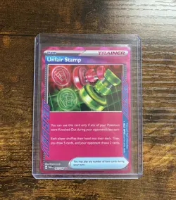 Pokemon TCG Twilight Masquerade Ace Spec Rare Holo Unfair Stamp 165/167 - Image 1