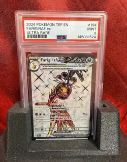 2024 Pokemon Temporal Forces #194 Farigiraf ex Ultra Rare PSA 9 - Image 1