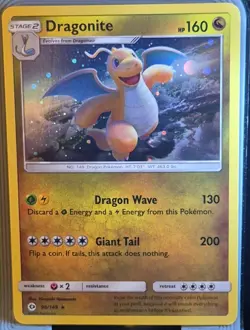 Pokemon Dragonite SM Base Set 96/149 HP 160 Stage 2 130/200 Attack 2017 - Image 1