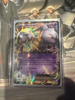 Pokemon Mewtwo EX XY183 Full Art. XY Black Star Promos. NM/M - Image 1