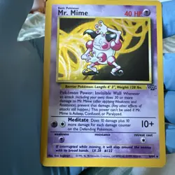 Pokemon Card Mr. Mime Jungle 6/64 Holo - Image 1