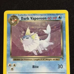 Dark Vaporeon 9/110 Legendary Collection Holo HP Pokemon TCG WOTC 2002 English - Image 3
