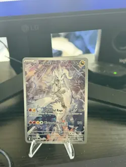 Pokemon N's Reshiram 167/159 Sv09 Illustration Rare Holo 130 HP Virtuous Flame - Image 2