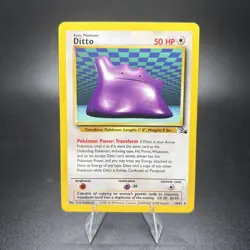 Pokemon TCG Ditto 18/62 Non-Holo Rare Fossil Vintage WOTC Card NM Near Mint -g - Image 1