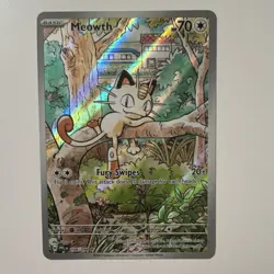 Pokemon Meowth Illustration Rare Holo Basic 70 HP Card Me02 106/094 2025 - Image 1