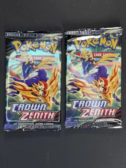 Pokemon Crown Zenith Booster Packs x2 | Loose Unopened Near Mint - Image 1