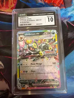 Pokemon Umbreon ex 060/131 Stamped Surprise Box Prismatic Evolutions CGC 10 - Image 1