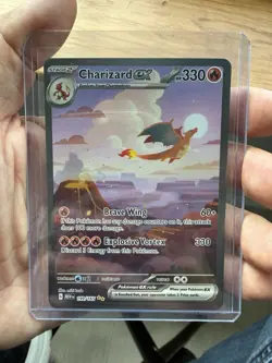 Pokemon Charizard ex 199/165 Scarlet & Violet 151 Special Illustration Rare Hol… - Image 1