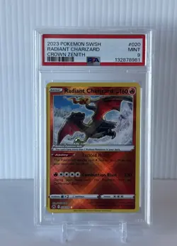 RADIANT CHARIZARD 2023 POKEMON CROWN ZENITH RADIANT RARE 020/159 PSA 9 Mint - Image 1