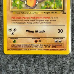 Vintage Pokemon Fossil Aerodactyl 16/62 Rare Non Holo NM/Mint - Image 4