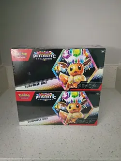 Pokemon Prismatic Evolutions Surprise Box LOT of 2 (Factory Sealed) - Image 1